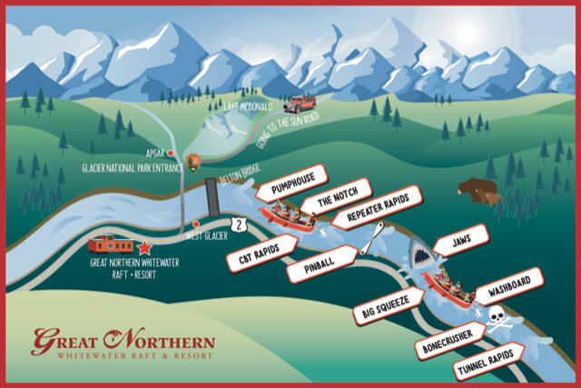 Flathead River Float Map About - Great Northern Resort